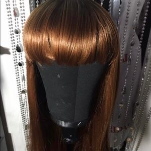 Synthetic bang wig